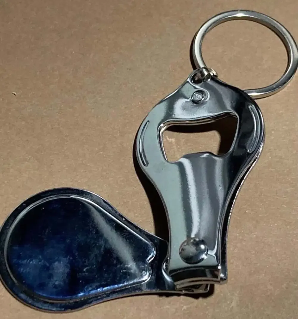 Frida Kahlo Portrait Nail Clipper Bottle Opener Keychain
